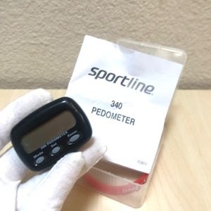 Sportline Pedometer 340 New.Comes with Instructions, pedometer, box & wristband.